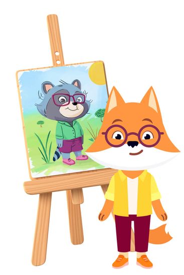 Мистер Фокс с мольбертом