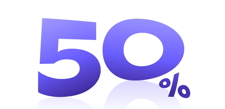 50%