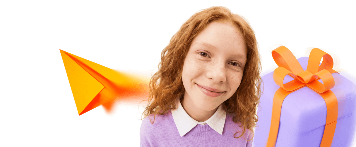 девушка с подарком