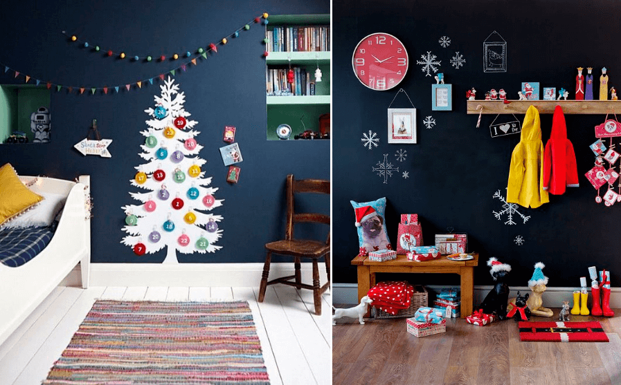 Идеи украшения детской к Новому году