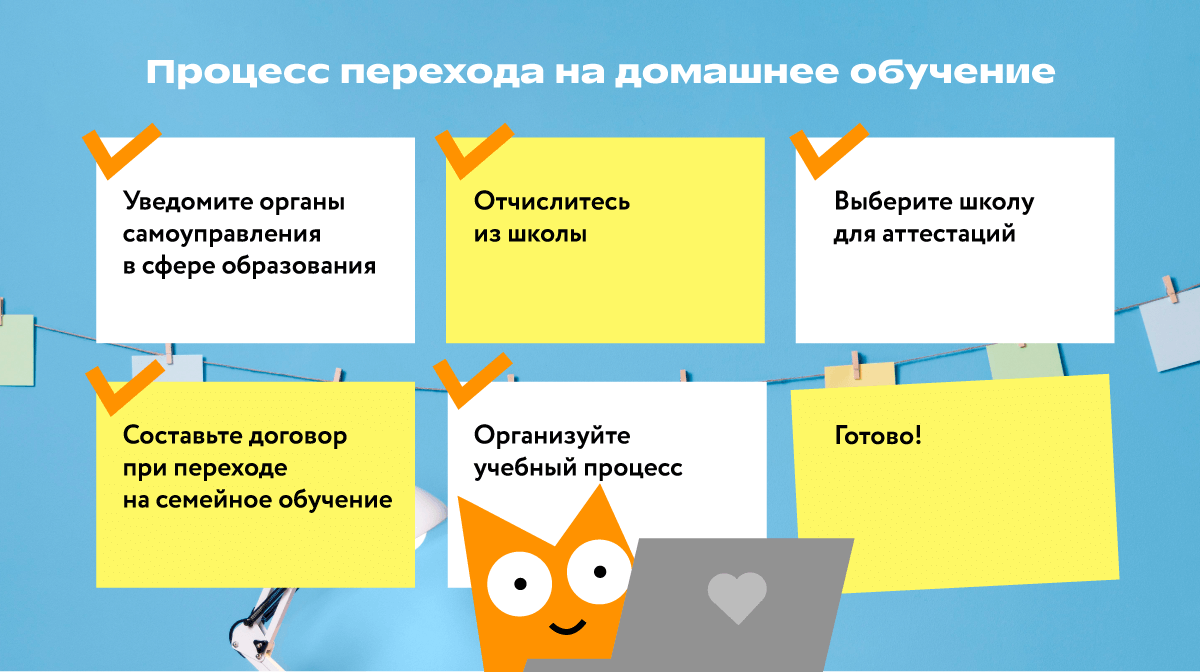 Как перейти на домашнее обучение