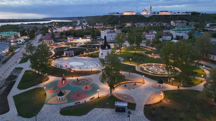 Город рядом с предприятием