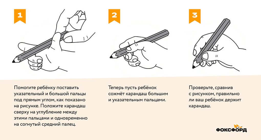 Как научить ребёнка держать карандаш