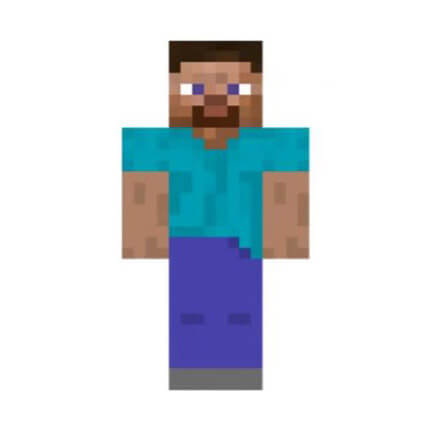 Персонаж Стив из игры Minecraft