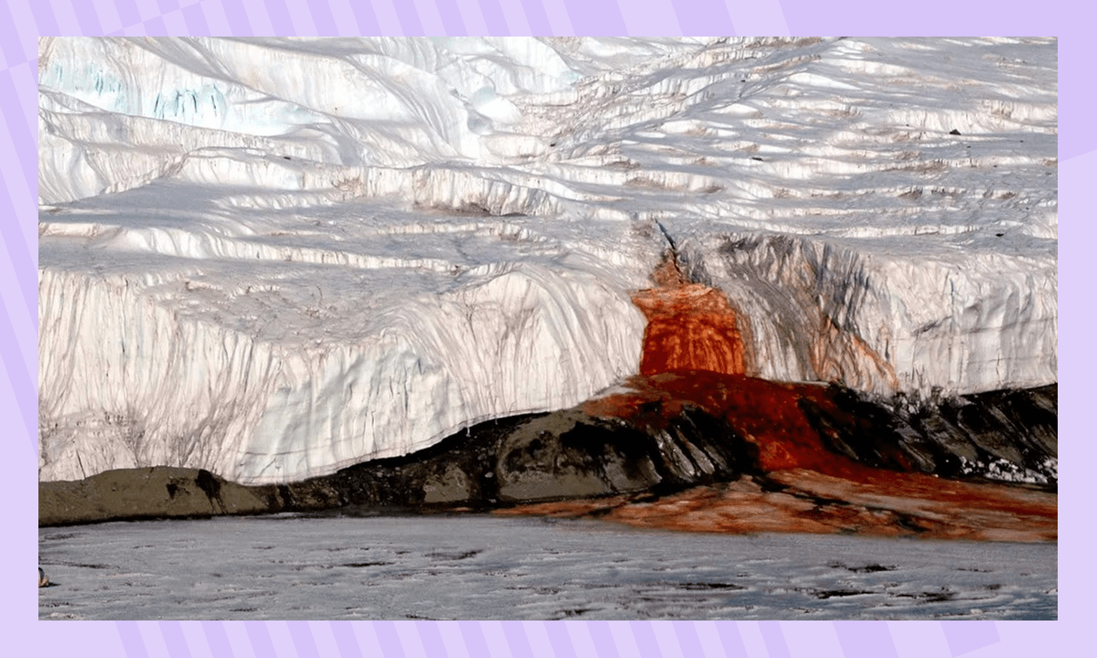 Кровавый водопад в Антарктиде