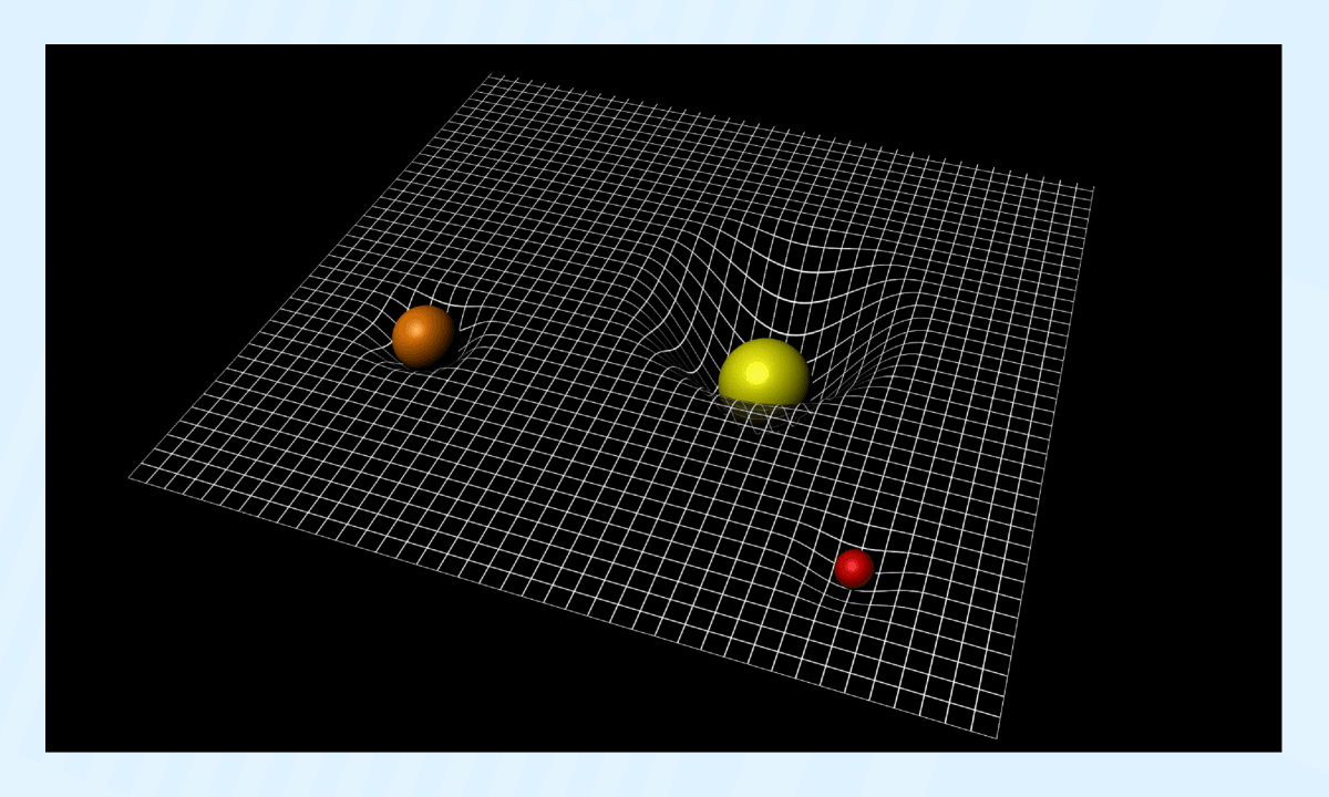 Искривление пространства массивным телом