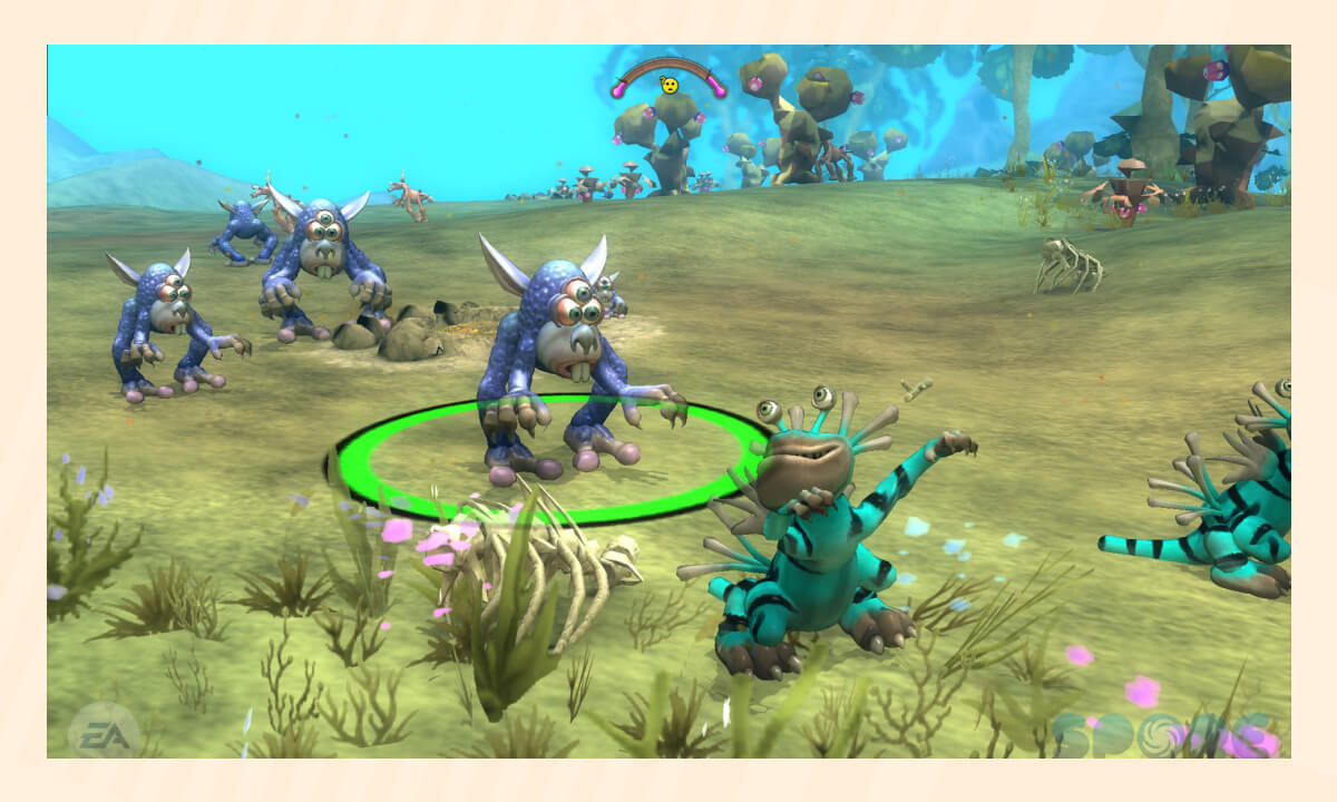 Кадр из компьютерной игры Spore