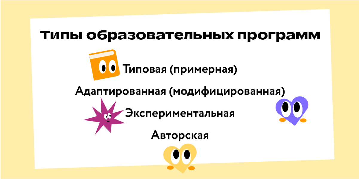 Типы образовательных программ