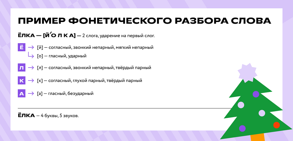 Фонетический разбор слова